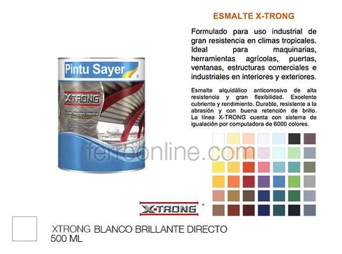 ESMALTE BLANCO 500ML SAYER XTRONG EX-0200.20