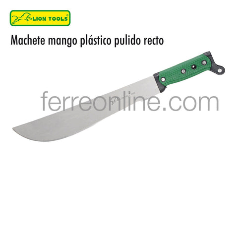MACHETE PULIDO RECTO 22" MANGO PLASTICO LION TOOLS 3010