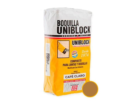 BOQUILLA CON ARENA CAFE CLARO 10KG UNIBLOCK 30380
