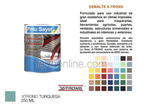 ESMALTE TURQUESA 250ML SAYER XTRONG EX-0442.10