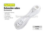 EXTENSION ELECTRICA 5M BLANCA LION TOOLS 1346