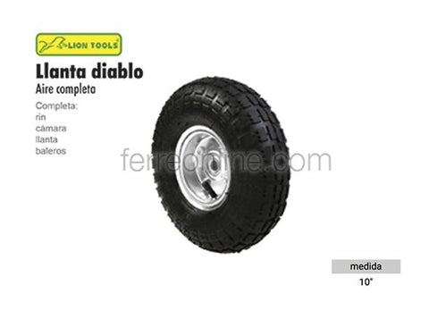 LLANTA PARA DIABLO 10" LION TOOLS 5092
