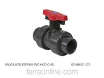 VALVULA ESFERA PVC HIDRAULICO C-80 63MM 2 1/2"