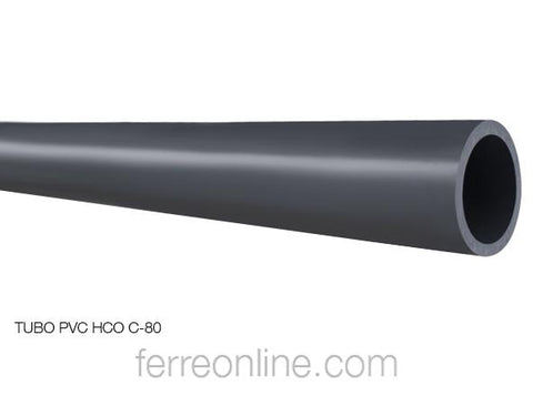 TUBO PVC HIDRAULICO C-80 13MM 1/2" FUTURA (TRAMO DE 6 METROS)