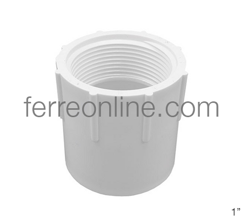 ADAPTADOR ROSCA INTERIOR  PVC HIDRAULICO C-40 CEM 25MM 1"