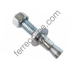 TAQUETE ARPON GALVANIZADO 1 X 6" (INCLUYE TUERCA Y RONDANA PLANA)