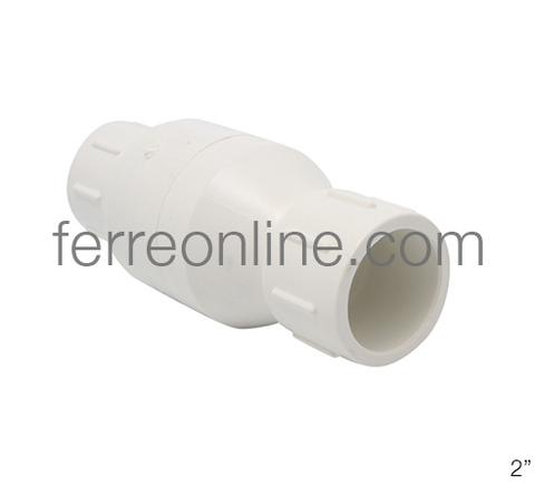 VALVULA CHECK PVC HIDRAULICO C-40 CEM 2" KBI